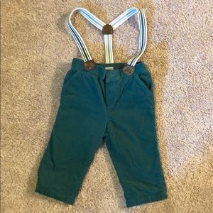 Janie and Jack Green Corduroy Pants (6-12 mo)